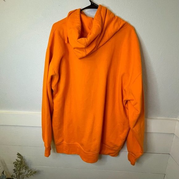 Livachi Premium‎ Leisure Wear Orange Drawstring Pullover Hoodie Men's Size XL - Picture 4 of 7